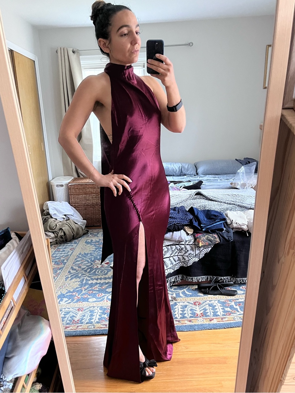 Sau Lee Penelope gown in Bordeaux
